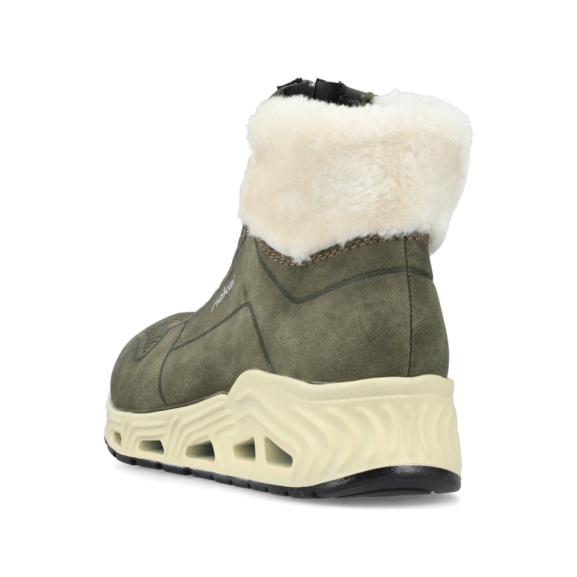Rieker Artikelnummer N5271-52 Rieker Damen Kurzstiefel Schilfgrün