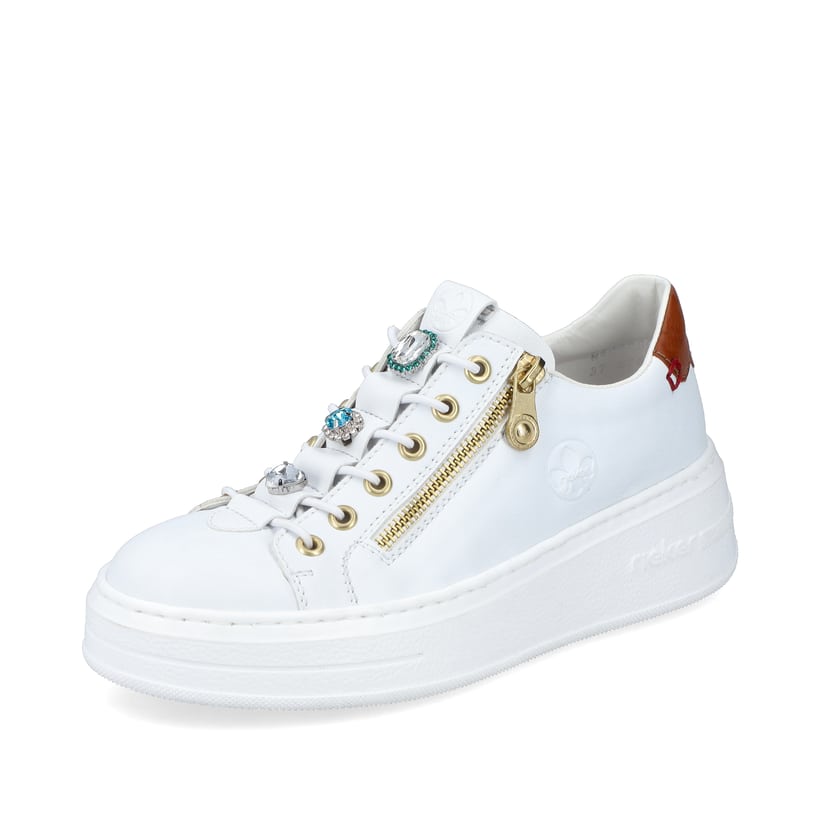 Rieker Artikelnummer N5452-80 Rieker Damen Sneaker Low Schneeweiss
