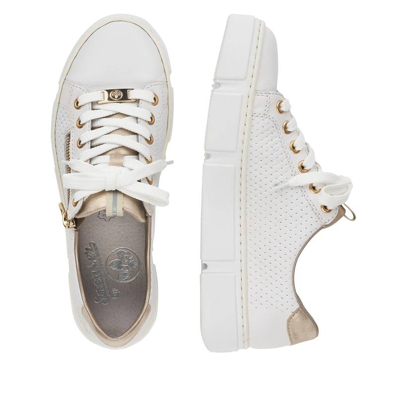 Rieker Artikelnummer N5932-80 Rieker Damen Sneaker Low Perlweiß