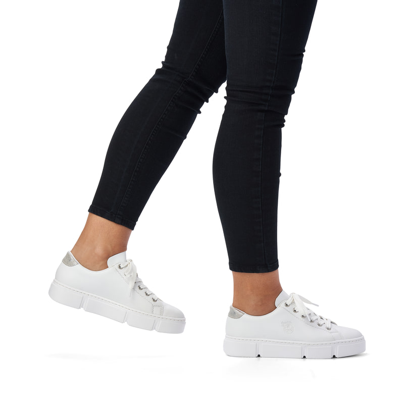 Rieker Artikelnummer N59W1-80 Rieker Damen Sneaker Low Reinweiß