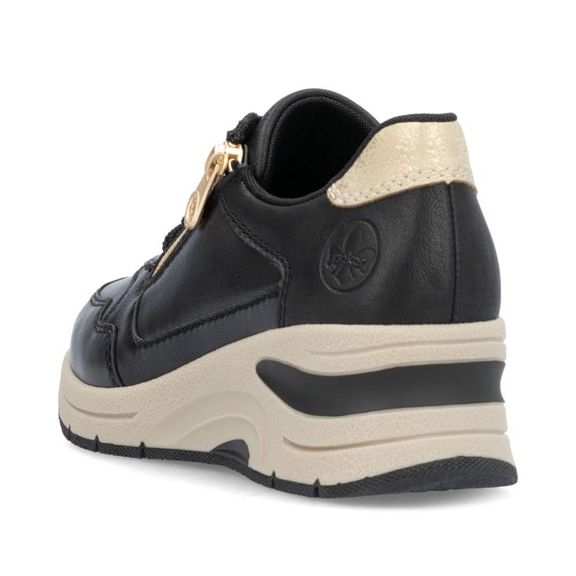 Rieker Artikelnummer N9301-00 Rieker Damen Sneaker Low Mattschwarz