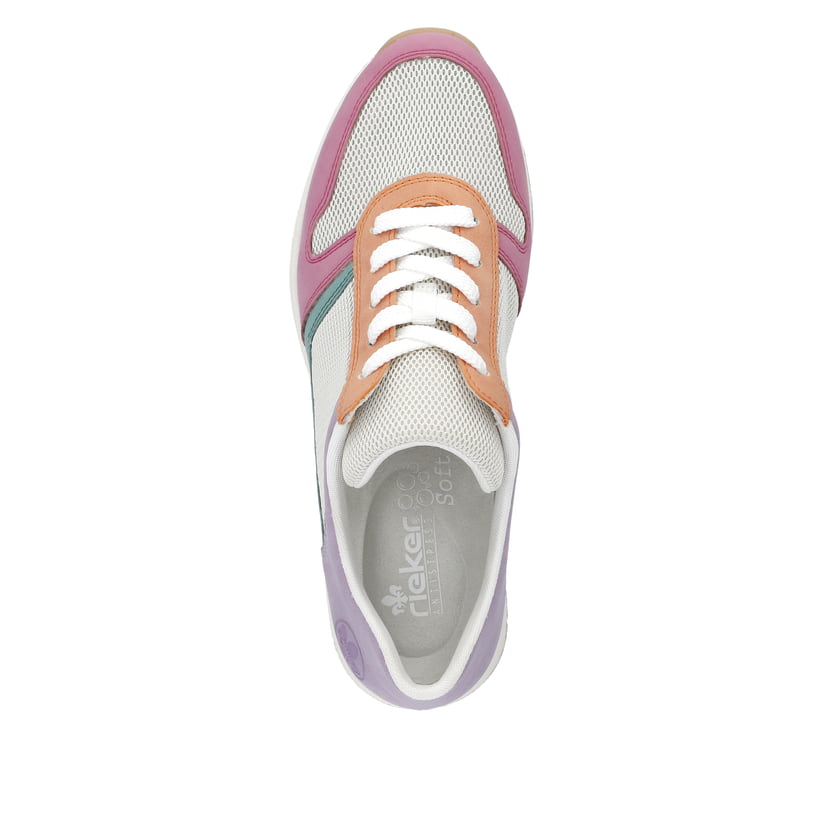 Rieker Artikelnummer N9303-90 Rieker Damen Sneaker Low Beige-mehrfarbig