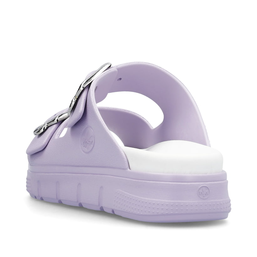 Rieker Artikelnummer P2180-30 Rieker Damen Pantoletten Fliederfaben