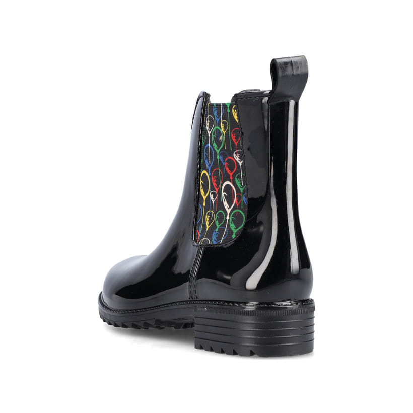 Rieker Artikelnummer P8280-07 Rieker Damen Chelsea Boots Glanzschwarz
