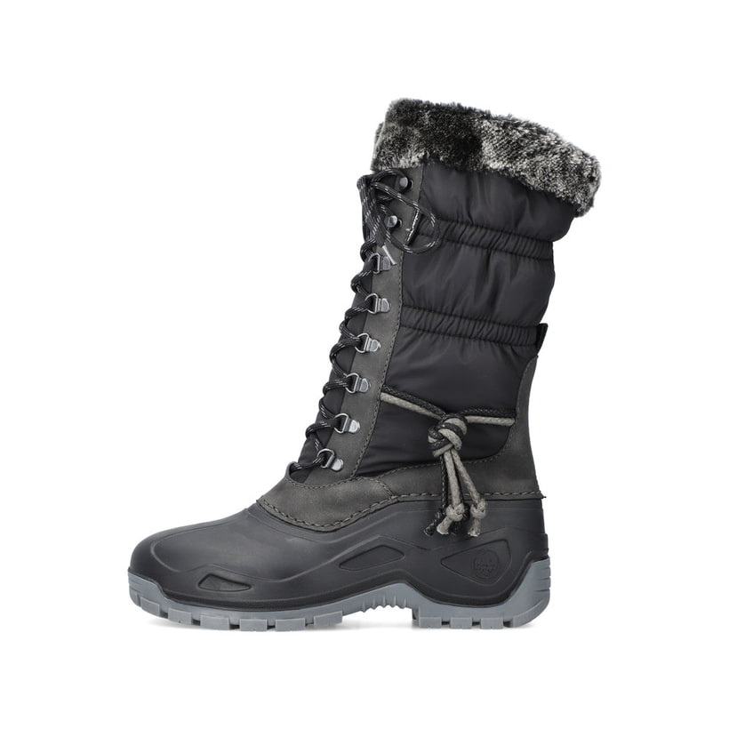 Rieker Artikelnummer P9443-00 Rieker Damen Hochschaftstiefel tiefschwarz