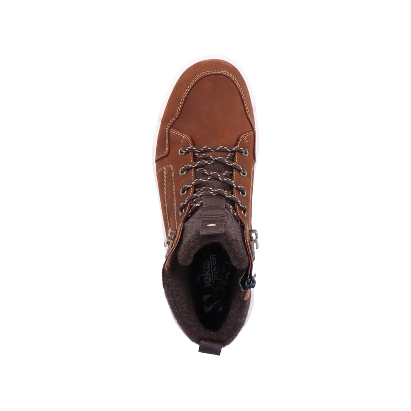 Rieker Artikelnummer U0070-22 Rieker Herren Sneaker High Nut Brown