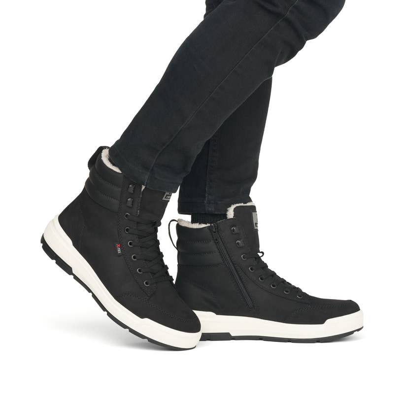 Rieker Artikelnummer U0071-00 Rieker Herren Sneaker High Asphaltschwarz