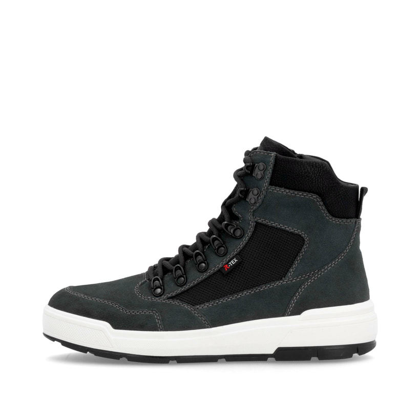 Rieker Artikelnummer U0072-45 Rieker Herren Schnürstiefel carbongrau-schwarz