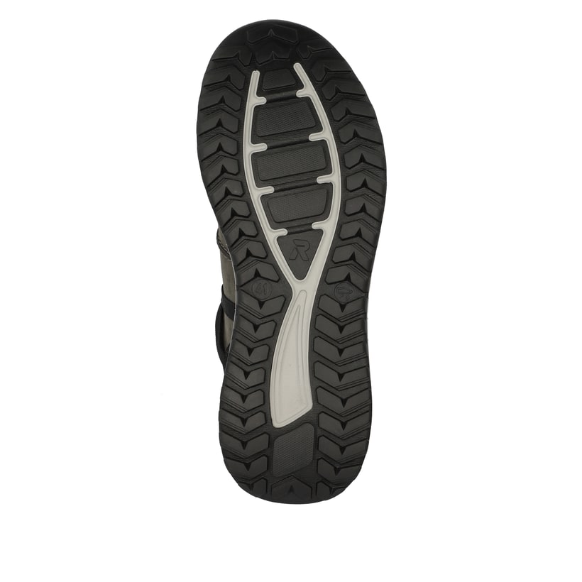 Rieker Artikelnummer U0100-42 Rieker Herren Sneaker Low Steel-grey Deep-black