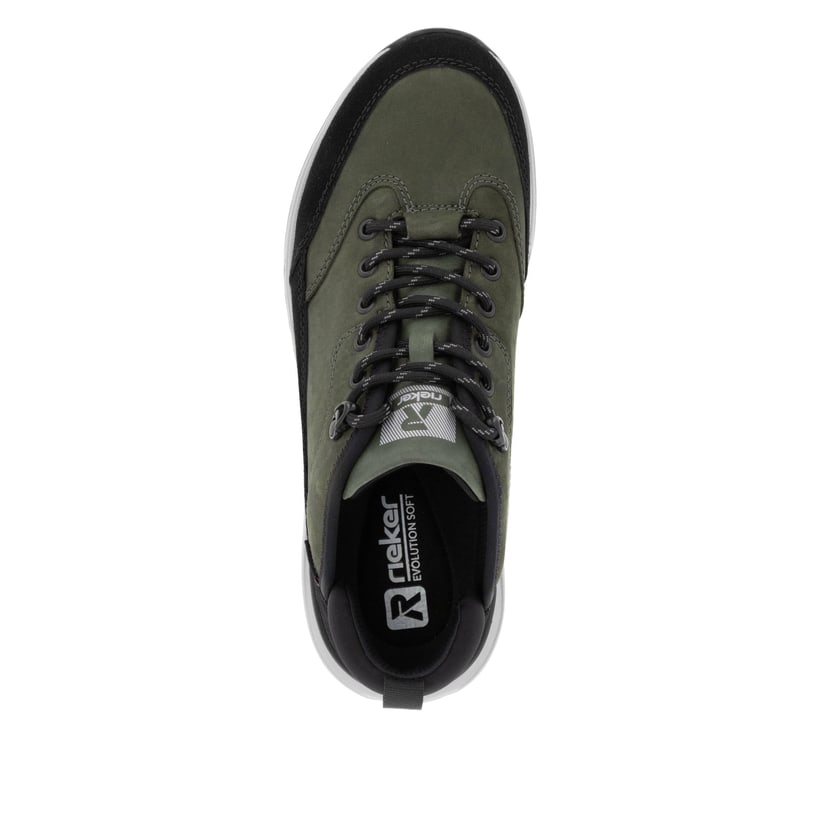 Rieker Artikelnummer U0102-54 Rieker Herren Sneaker Low Khaki-schwarz