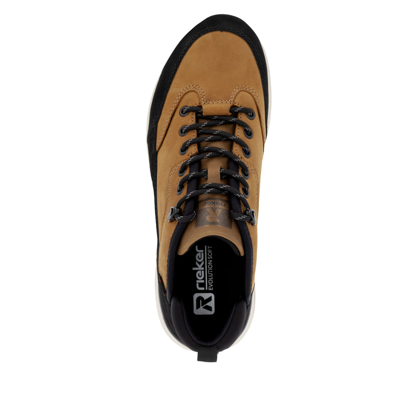Rieker Artikelnummer U0102-68 Rieker Herren Sneaker Low Kamelbraun-schwarz