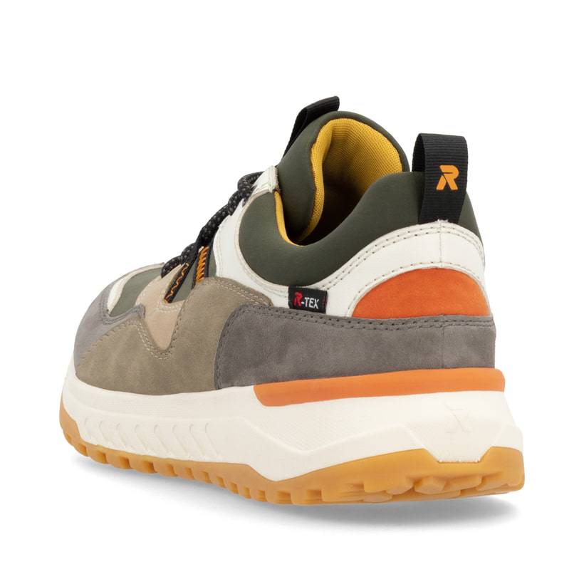 Rieker Artikelnummer U0103-54 Rieker Herren Sneaker Low Cremebeige-steingrau