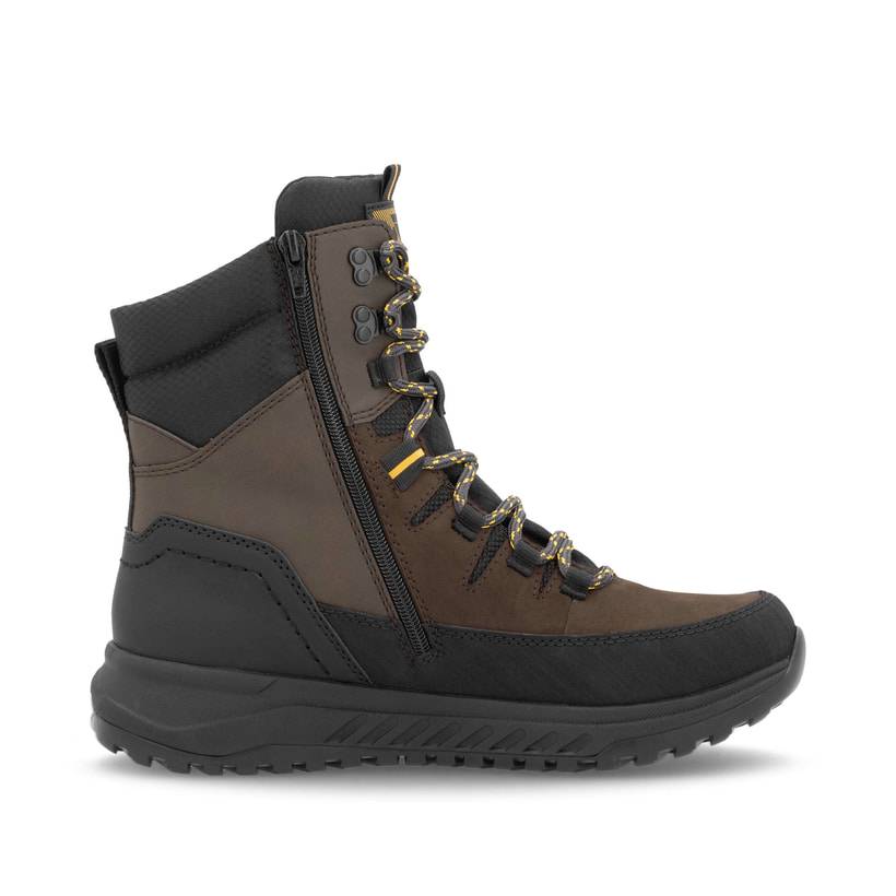 Rieker Artikelnummer U0171-25 Rieker Herren Schnürstiefel Holzbraun-schwarz