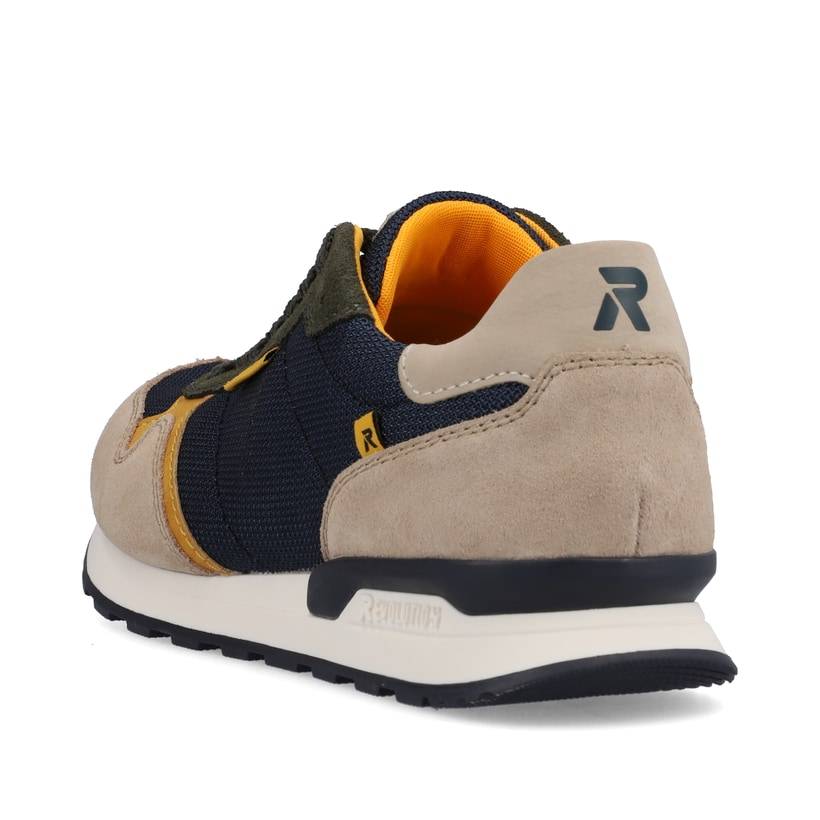 Rieker Artikelnummer U0300-15 Rieker Herren Sneaker Low Royal-blue Clay-beige