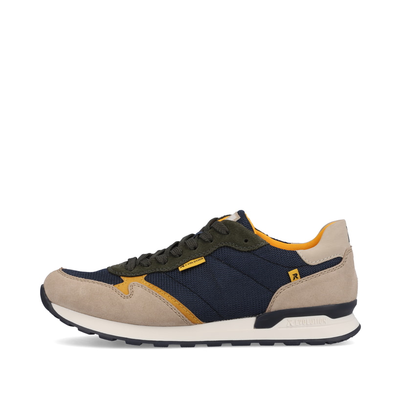 Rieker Artikelnummer U0300-15 Rieker Herren Sneaker Low royal-blue clay-beige