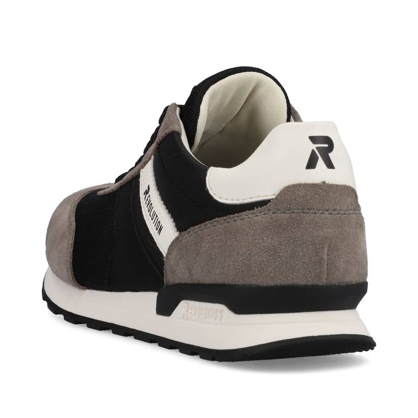 Rieker Artikelnummer U0301-00 Rieker Herren Sneaker Low Deep-black Stone-grey