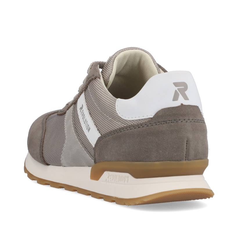 Rieker Artikelnummer U0301-60 Rieker Herren Sneaker Low Shadow-grey Clay-beige