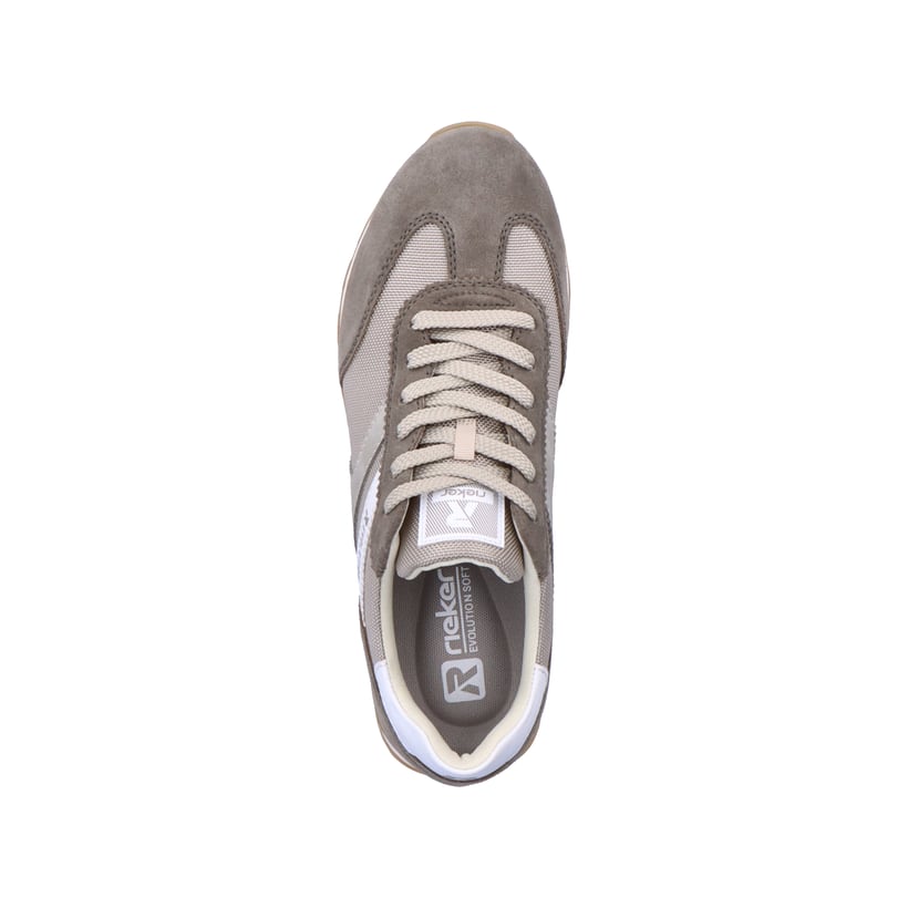 Rieker Artikelnummer U0301-60 Rieker Herren Sneaker Low Shadow-grey Clay-beige