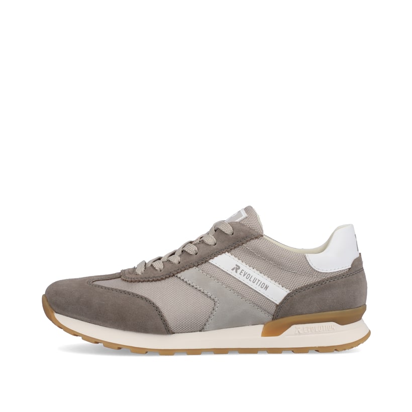Rieker Artikelnummer U0301-60 Rieker Herren Sneaker Low Shadow-grey Clay-beige
