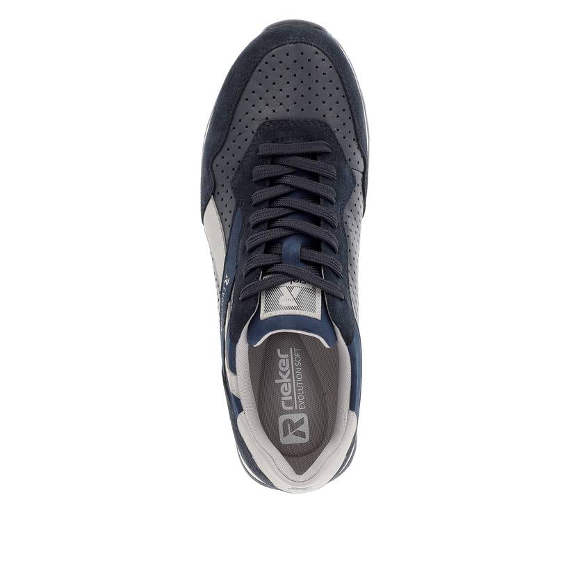 Rieker Artikelnummer U0302-15 Rieker Herren Sneaker Low Dark-blue Dusty-grey