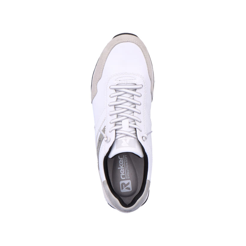 Rieker Artikelnummer U0303-80 Rieker Herren Sneaker Low Brilliant-white Graphite-grey