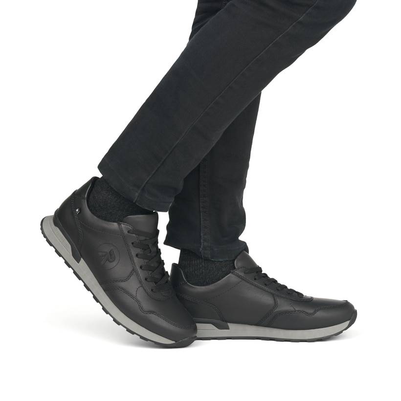 Rieker Artikelnummer U0304-00 Rieker Herren Sneaker Low Mattschwarz