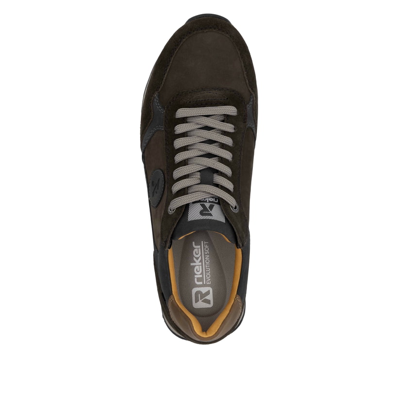 Rieker Artikelnummer U0305-45 Rieker Herren Sneaker Low Carbongrau-schwarz