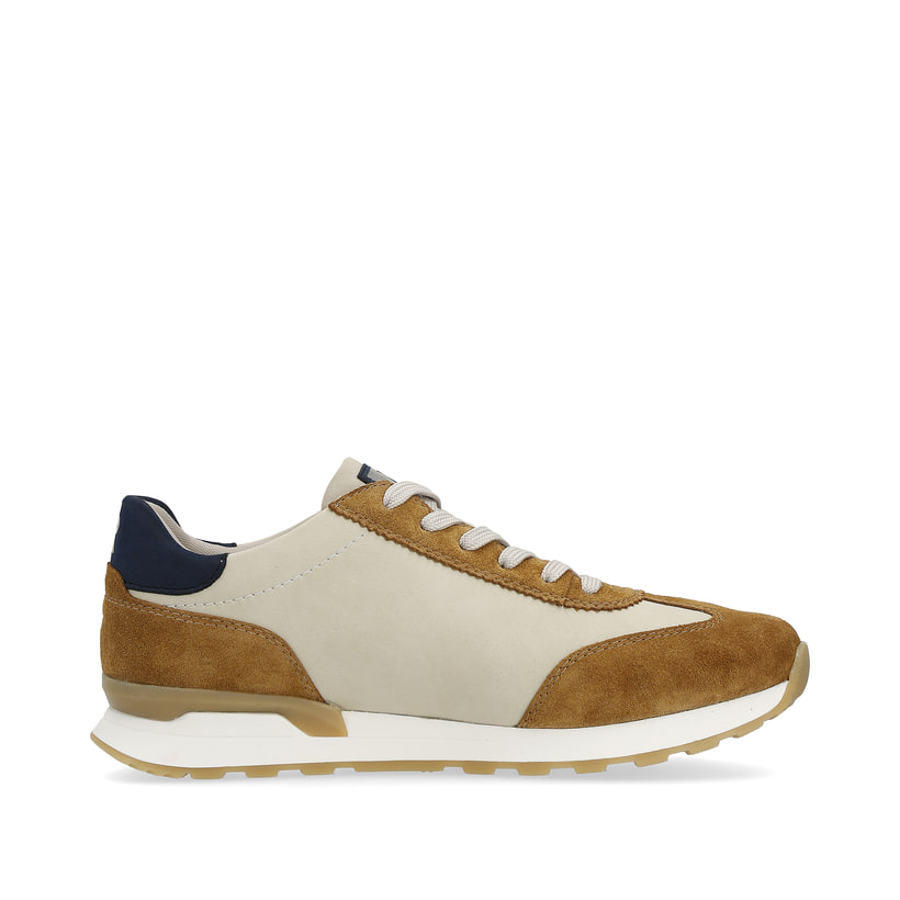 Rieker Artikelnummer U0306-60 Rieker Herren Sneaker Low Clay-beige Nougat-brown
