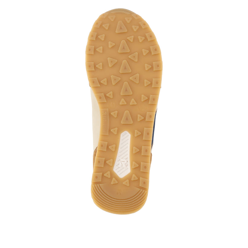 Rieker Artikelnummer U0306-60 Rieker Herren Sneaker Low Clay-beige Nougat-brown