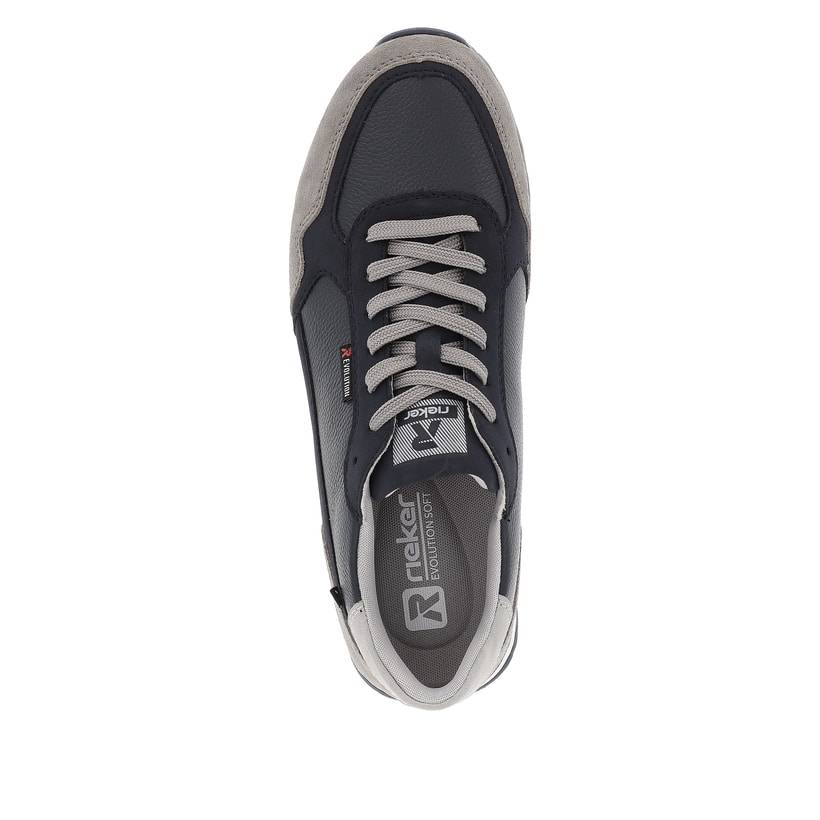 Rieker Artikelnummer U0307-14 Rieker Herren Sneaker Low Dark-blue Graphite-grey