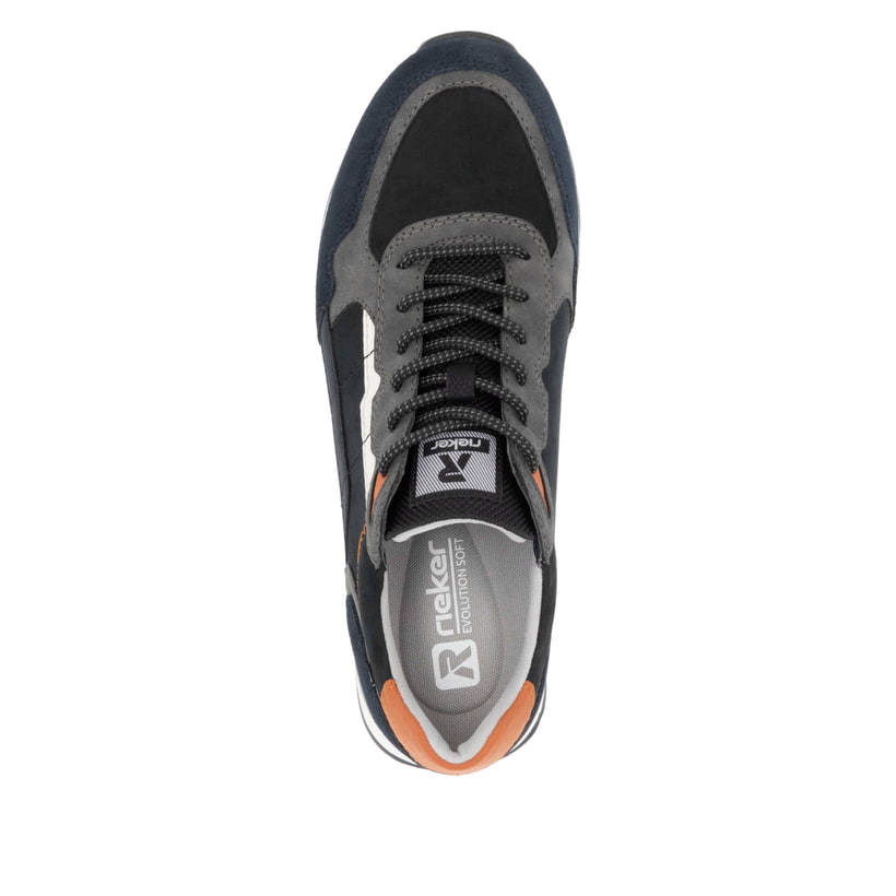 Rieker Artikelnummer U0308-14 Rieker Herren Sneaker Low Dunkelblau-grau