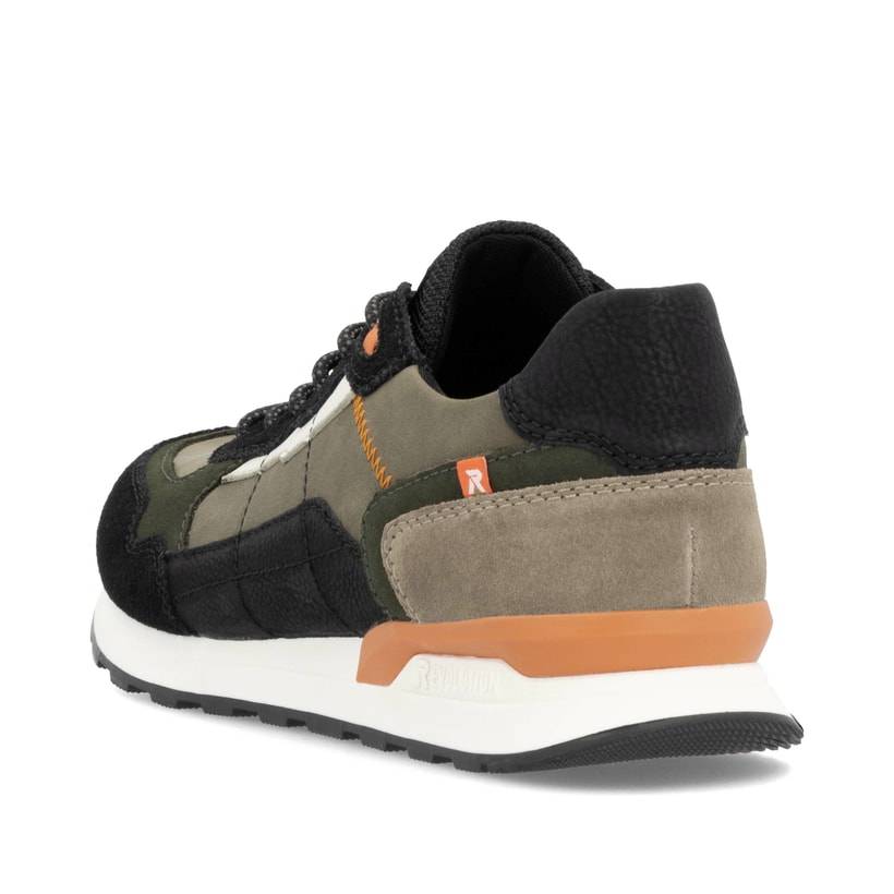 Rieker Artikelnummer U0308-54 Rieker Herren Sneaker Low Khaki-schwarz