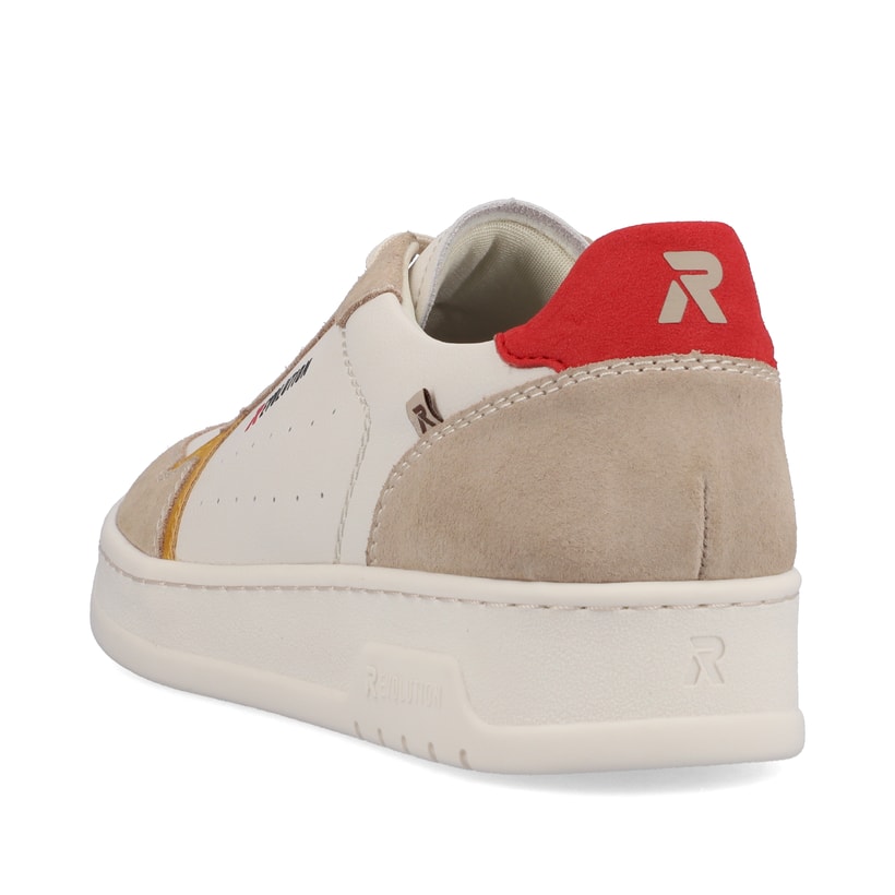 Rieker Artikelnummer U0401-80 Rieker Herren Sneaker Low Vanilla-white Clay-beige