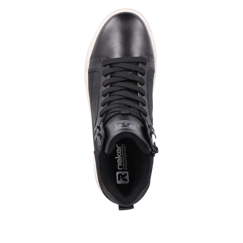 Rieker Artikelnummer U0461-00 Rieker Herren Sneaker High Steel Black