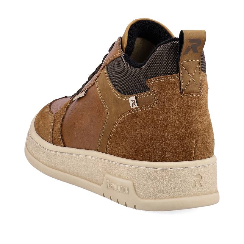Rieker Artikelnummer U0462-24 Rieker Herren Sneaker High Caramel Brown