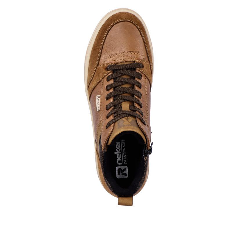Rieker Artikelnummer U0462-24 Rieker Herren Sneaker High Caramel Brown
