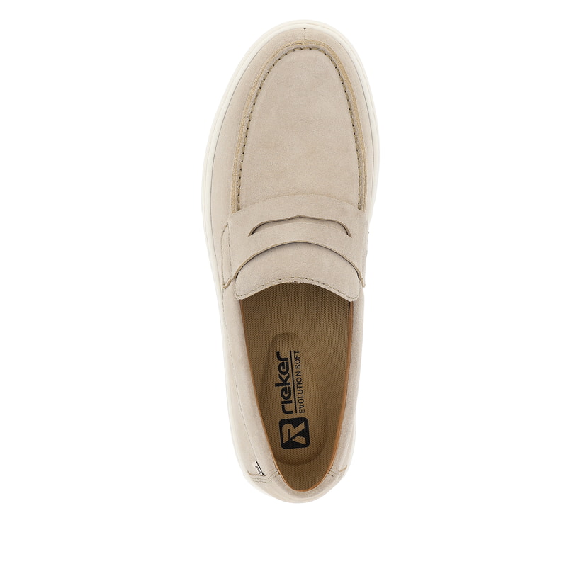 Rieker Artikelnummer U0703-62 Rieker Herren Slipper Light Beige