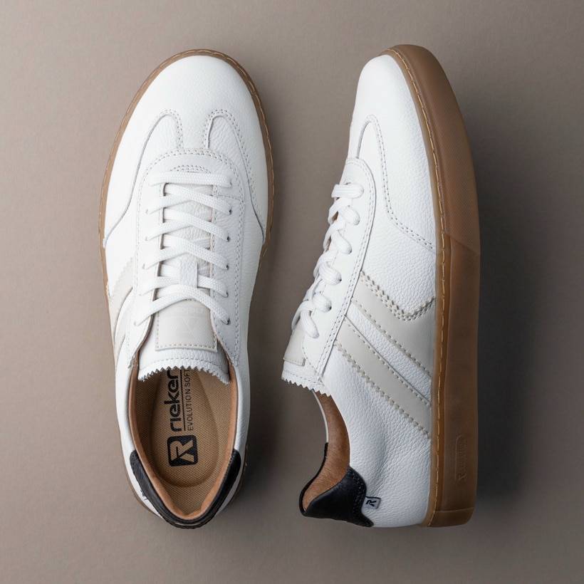 Rieker Artikelnummer U0707-80 Rieker Herren Sneaker Low reinweiß