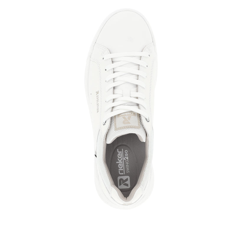 Rieker Artikelnummer U1100-80 Rieker Herren Sneaker Low Pearl White