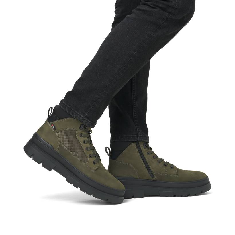 Rieker Artikelnummer U1270-54 Rieker Herren Schnürstiefel Khaki