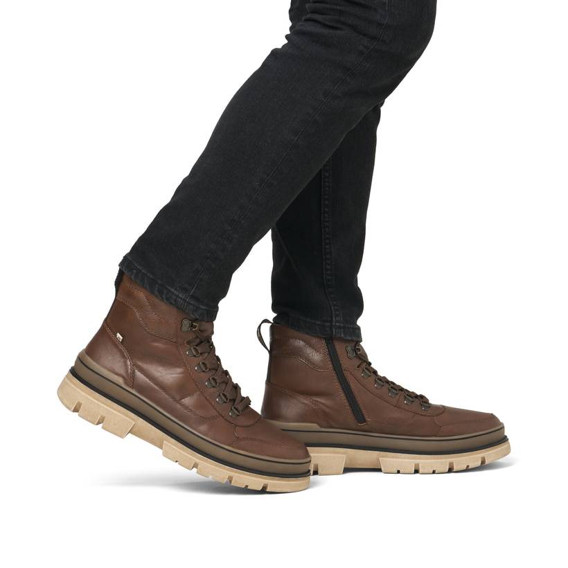 Rieker Artikelnummer U1271-22 Rieker Herren Schnürstiefel Nussbraun