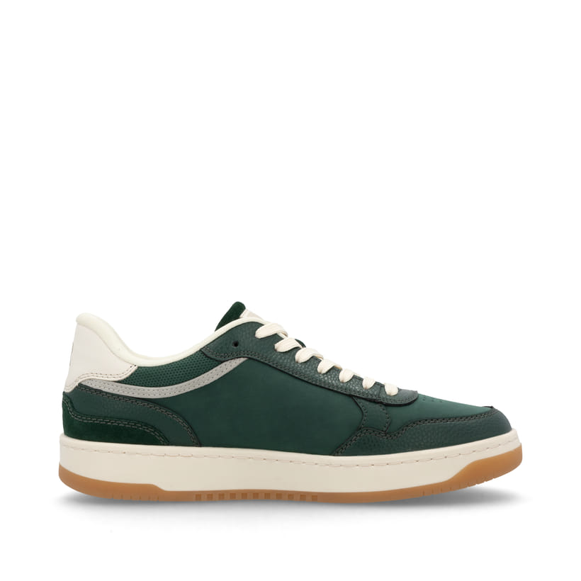 Rieker Artikelnummer U1900-54 Rieker Herren Sneaker Low Waldgrün-weiß