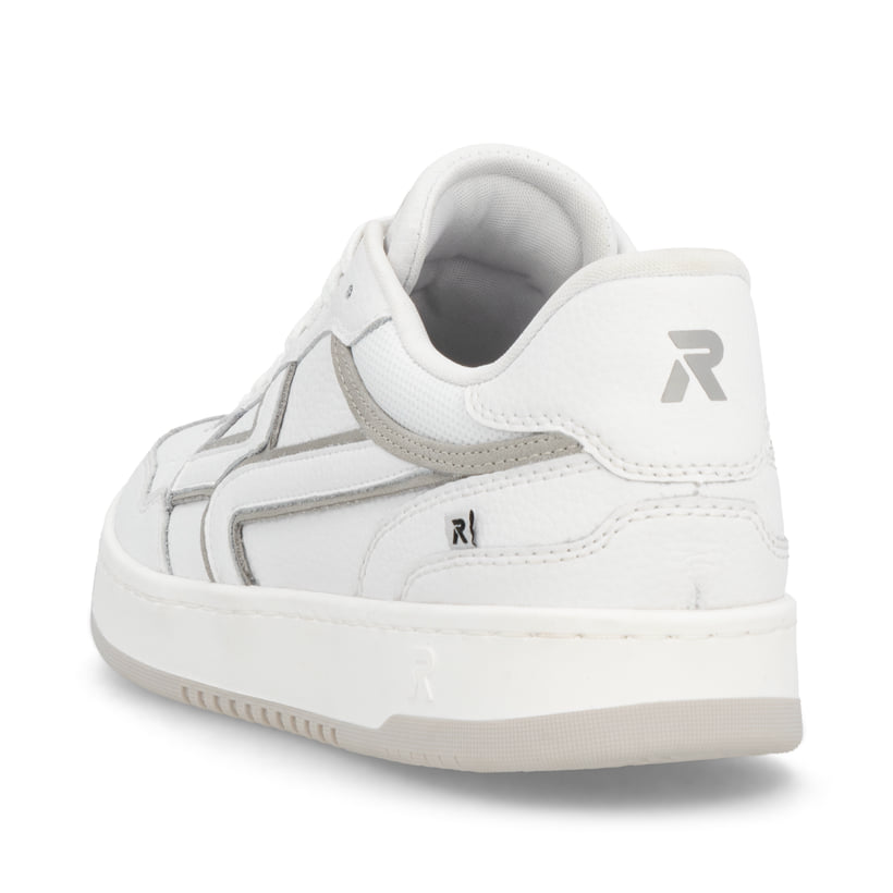 Rieker Artikelnummer U1900-80 Rieker Herren Sneaker Low Frostweiß-grau
