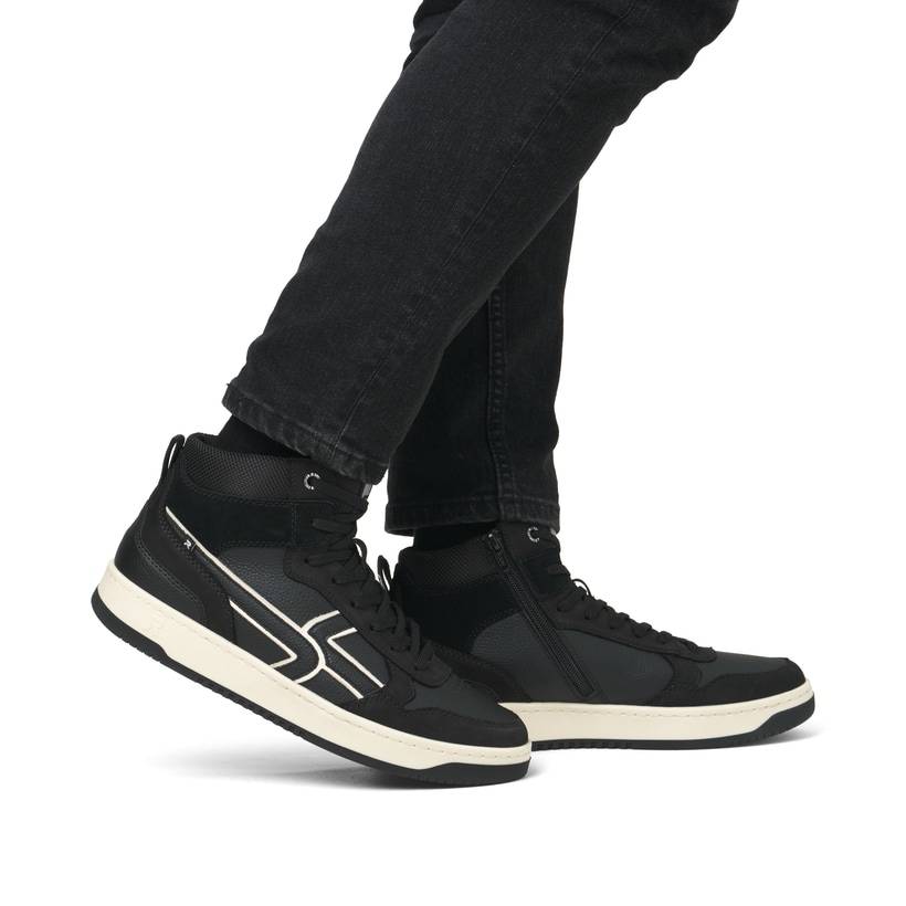 Rieker Artikelnummer U1970-00 Rieker Herren Sneaker High Carbonschwarz