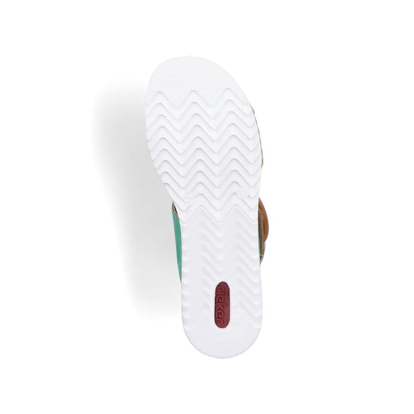 Rieker Artikelnummer V0654-52 Rieker Damen Keilsandaletten Laubgrün