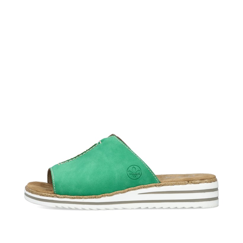 Rieker Artikelnummer V0673-52 Rieker Damen Pantoletten grasgrün