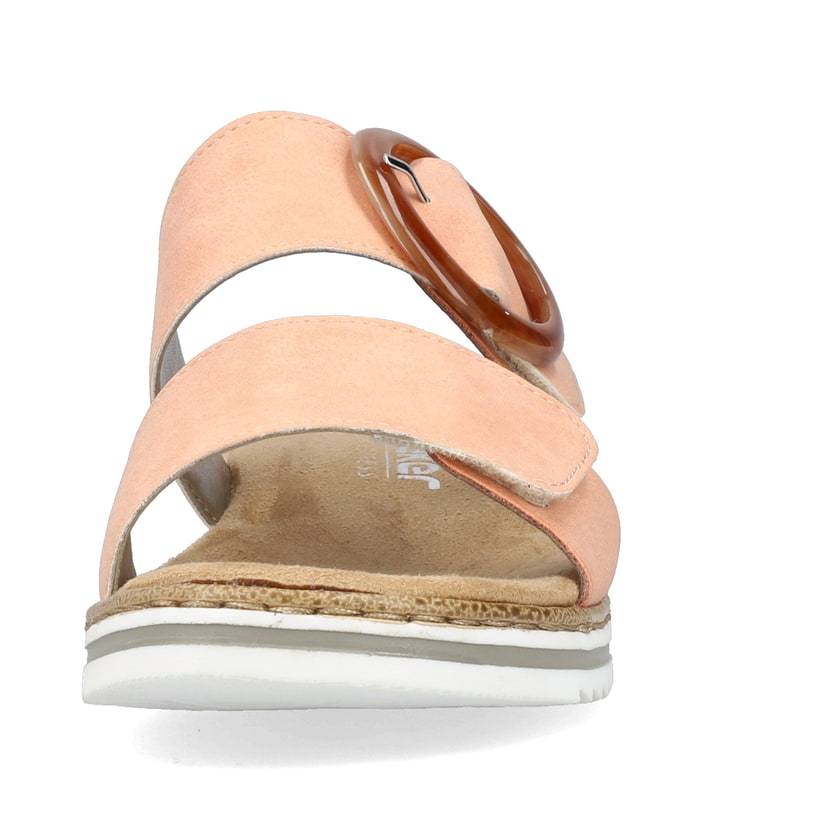 Rieker Artikelnummer V0692-38 Rieker Damen Pantoletten Pfirsich