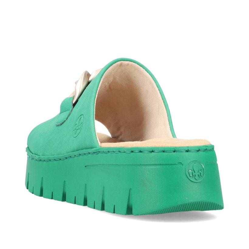 Rieker Artikelnummer V1088-52 Rieker Damen Pantoletten Grasgrün