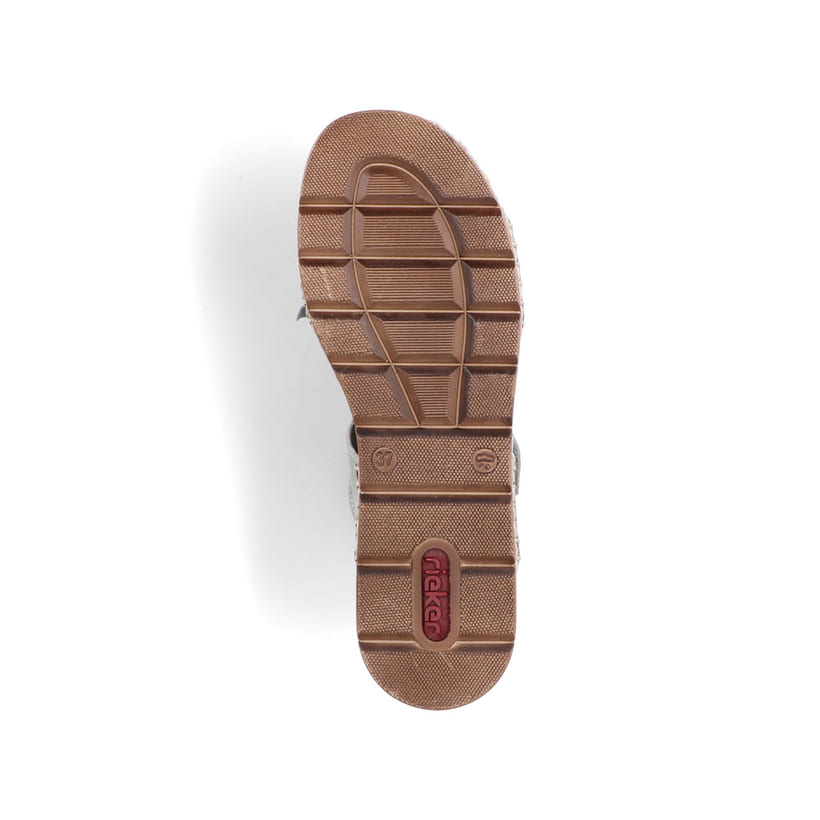 Rieker Artikelnummer V1222-52 Rieker Damen Pantoletten Mintgrün