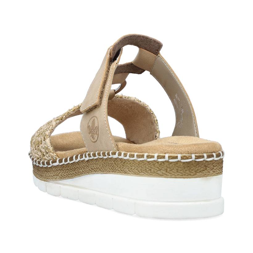 Rieker Artikelnummer V1243-60 Rieker Damen Pantoletten Sandbeige